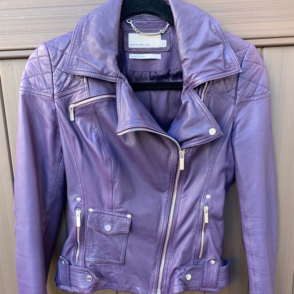 Karen Millen Leather Biker Jacket 